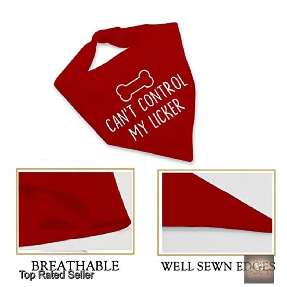 Funny Dog Bandana Triangle Tie Soft Polyester Lightweight Pet Accessory Gift - Picture 5 of 8